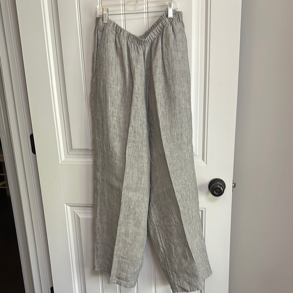Women's Gray Linen Pants